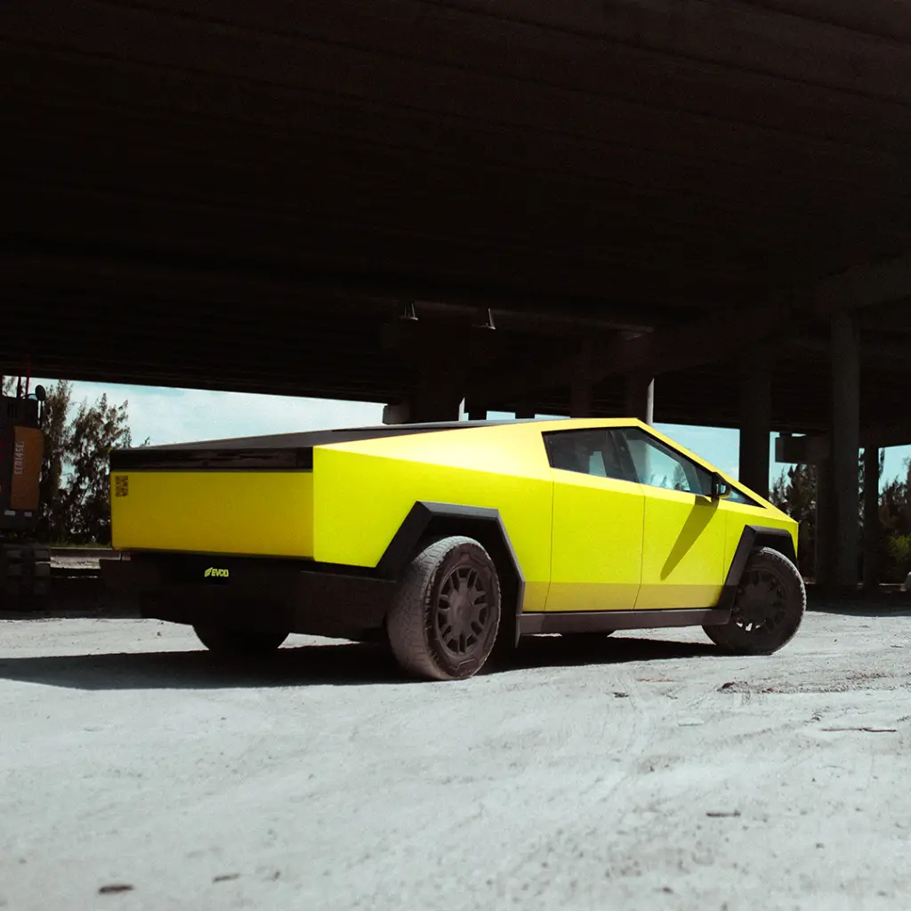 EVOLV-Limonellow-PPF-tesla-cybertruck-back.webp